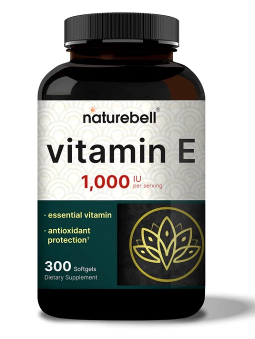 vitamina E 1000UI, 300 Cápsulas, NatureBell