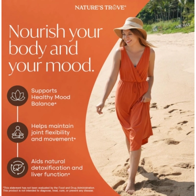 SAM-e 400mg, 60 Cápsulas, Nature's Trove