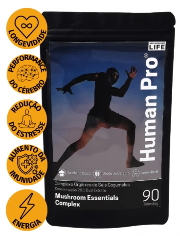 Human Pro, Complexo de Cogumelos, 90 Cápsulas, Microdose Life