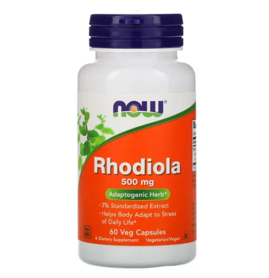 Rhodiola, 500mg, 60 Cápsulas, Now