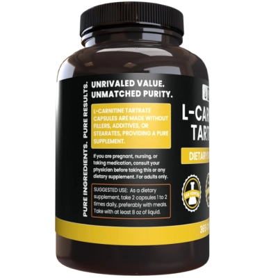 L-Carnitina Tartrate, 365 Cápsulas, Pure