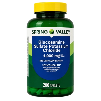 Sulfato de Glucosamina, 1000mg, 200 Comprimidos, Spring Valley
