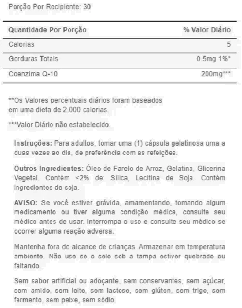 Coenzima CoQ10, 200mg, 30 Softgels, Puritan's Pride