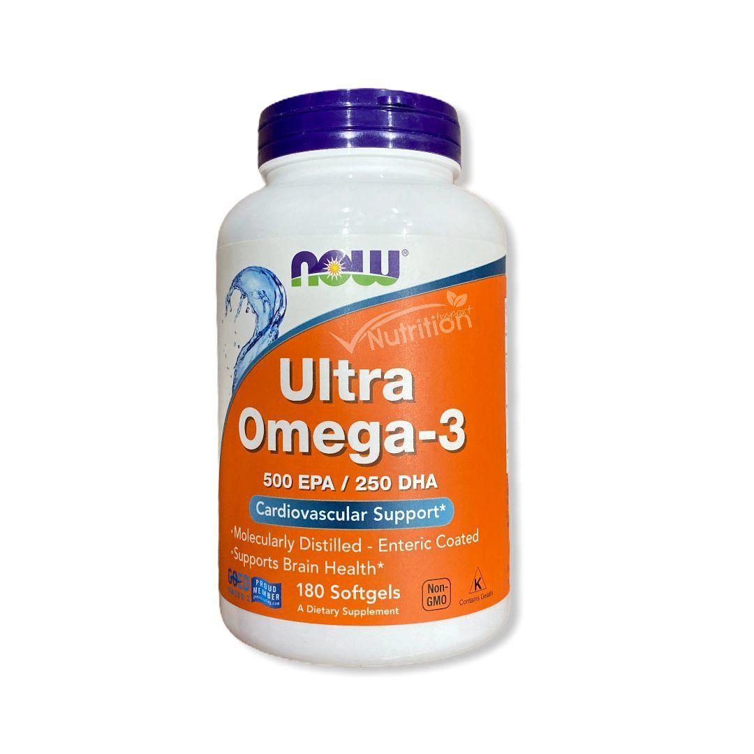 Ultra Ômega 3, 1000mg, 500 EPA 250 DHA 180 Cápsulas, Now