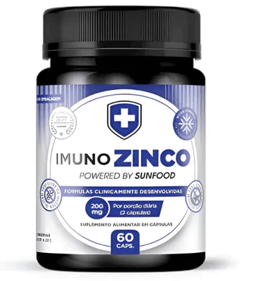Imuno Zinco 200mg, 60 Capsulas, Sunfood