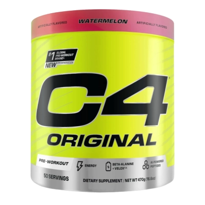 C4 Pre Workout Original, Energia, Foco e Pump no Treino, Alta Performance, 50 Doses, Cellucor