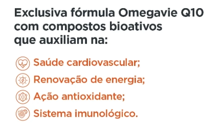 Omegavie Q10, Saúde Cardiovascular e Cerebral, 60 Cápsulas, Endogen