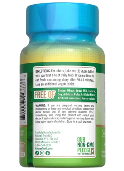 Lactose Digest, 40 Comprimidos, Nature's Truth