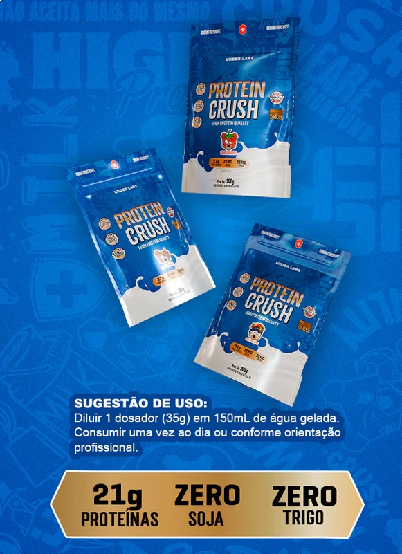 Whey Protein Crush, 900g Sabores, Ander Labz