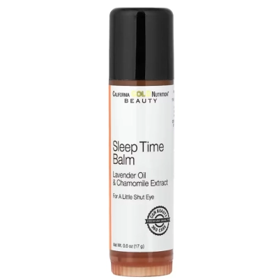 Sleep Time Balm Stick,  Bálsamo em Bastão para Dormir, Lavanda e Camomila, 17g, California Gold