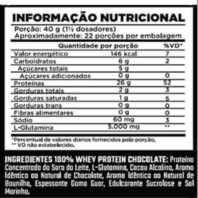 100% Whey Protein Concentrado Refil, Sabores, 900g - Nutrex