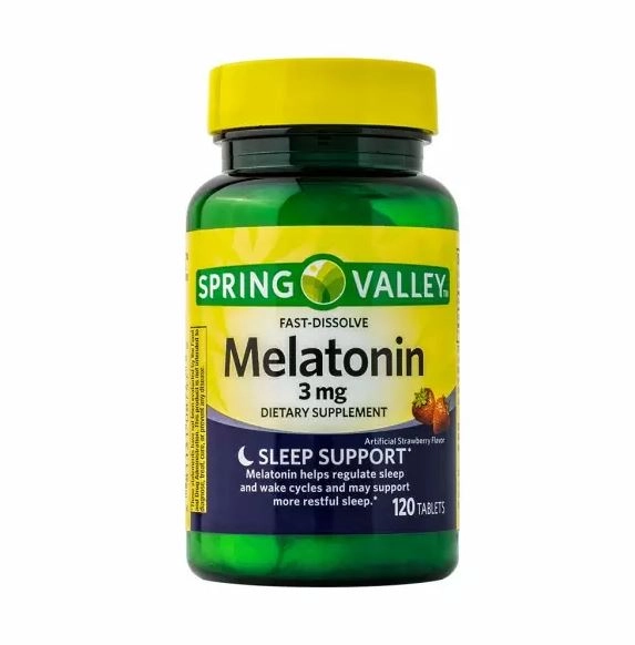 Melatonina 3mg, 120 Comprimidos Sublingual, Spring Valley