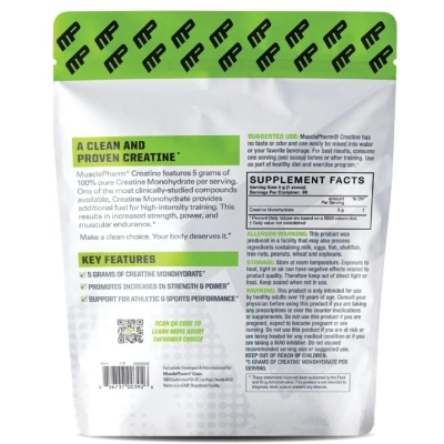Creatina Monohidratada, 300g Sem Sabor , MusclePharm Essentials