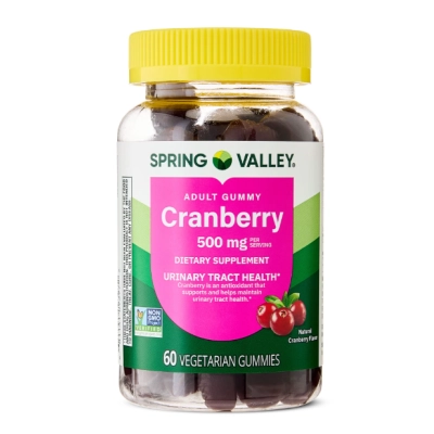 Cranberry 500mg, 60 Gomas, Spring Valley