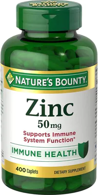 Zinco 50mg, 400 cápsulas, Nature's Bounty