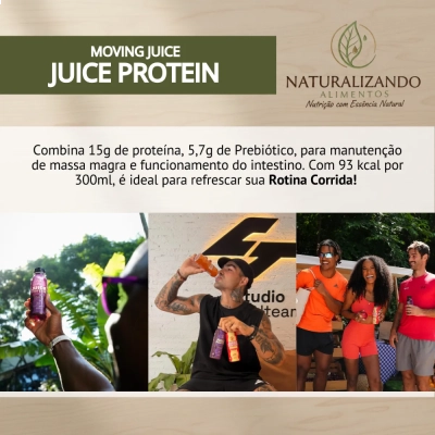 3 Unidades Moving Juice Protein, 300ml (15g de Proteína), Moving