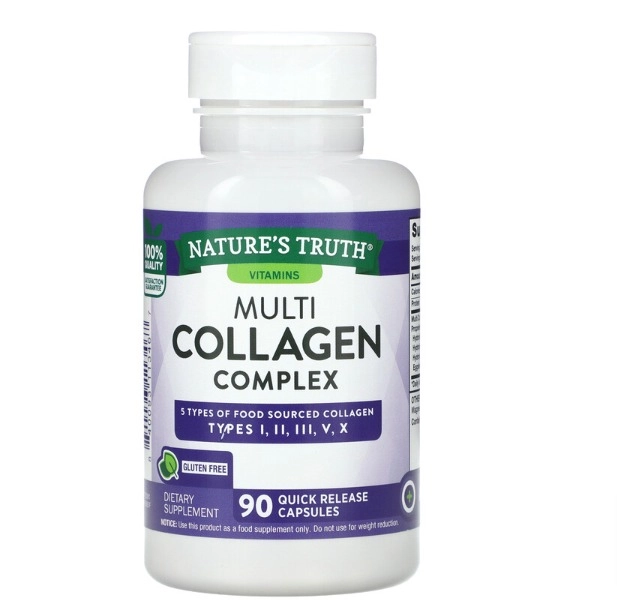 Multi Colágeno Complex, 2000mg, 90 cápsulas de liberação rápida, Nature's Truth