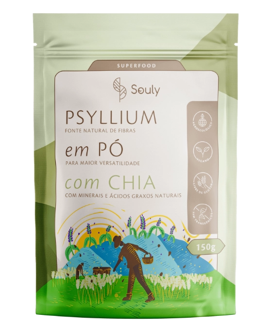 Psyllium em Pó, 150g, Souly