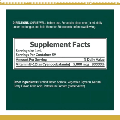 B12 Sublingual 5000 Mcg - Nature's Bounty