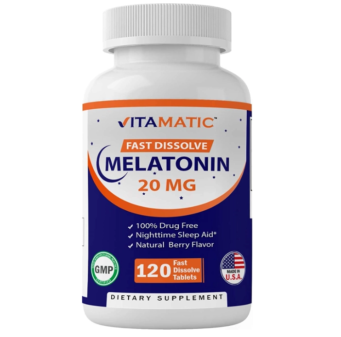 Melatonina, 20mg, Fast Dissolve 120 Tablets, Vitamatic