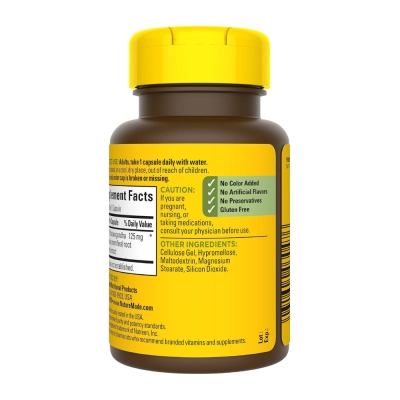 Ashwagandha 125mg, Auxílio no Relaxamento, 60 Cápsulas, Nature Made