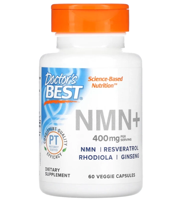 NMN+, 200mg, 60 Cápsulas, Doctor's Best