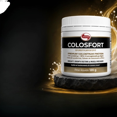 Colosfort Premium Colostrum Protein, Imunidade e Saúde Intestinal, 120g, Vitafor