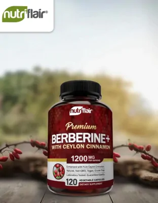Berberina + Canela do Ceilão, 1200mg, 120 Capsulas, Nutriflair
