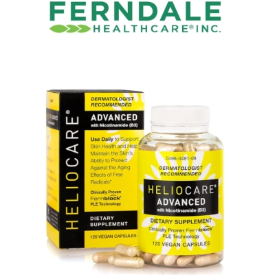Advanced Niacina B3 250mg, Extrato de Fernblock PLE, 120 Cápsulas, Heliocare 