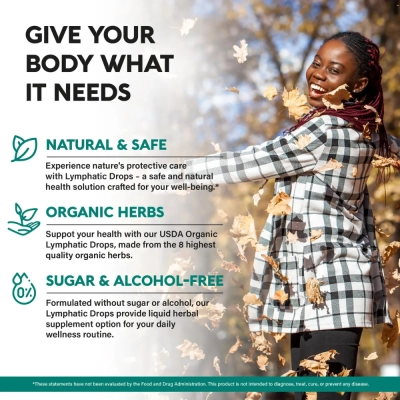 Organic Lymphatic Drainage, Suporte imunológico, Limpeza e Desintoxicação, 120ml, Nutraharmony