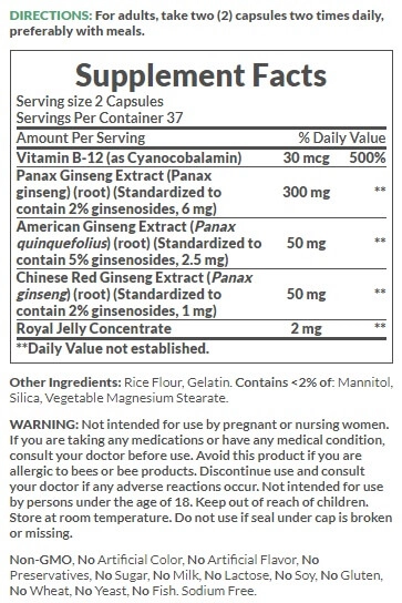 Ginseng Complex, 75 cápsulas, Nature's Bounty