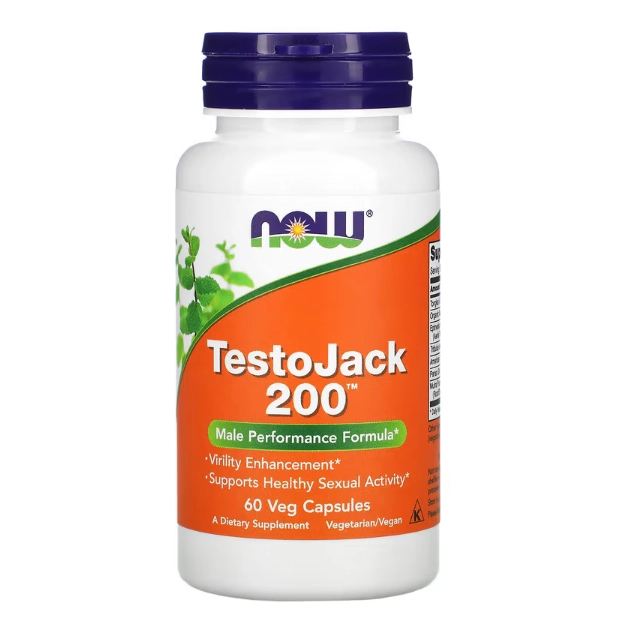 TestoJack 200, 60 Cápsulas, Now