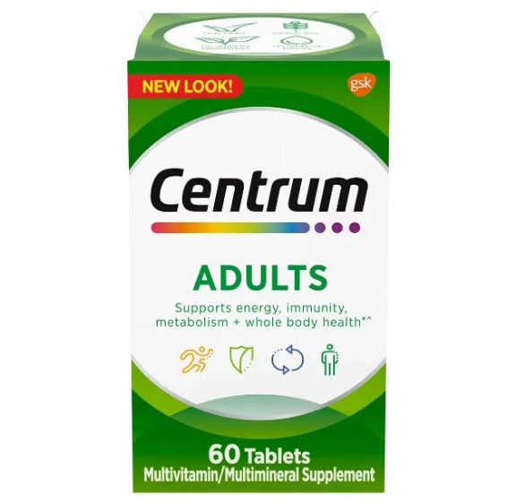Centrum Adults, 60 comprimidos, Importado