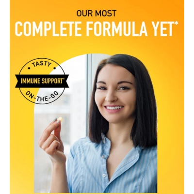 Vitamina C 1000mg, com Vitaminas ACE, Zinco, Selênio, Equinácea, Gengibre e Antioxidantes, 116 Comprimidos sabor Cítrico, Airborne