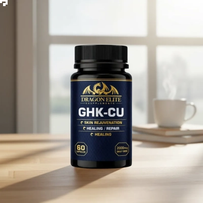 GHK-CU 2000mcg, Peptídeo de Cobre, 60 Cápsulas, Dragon Elite