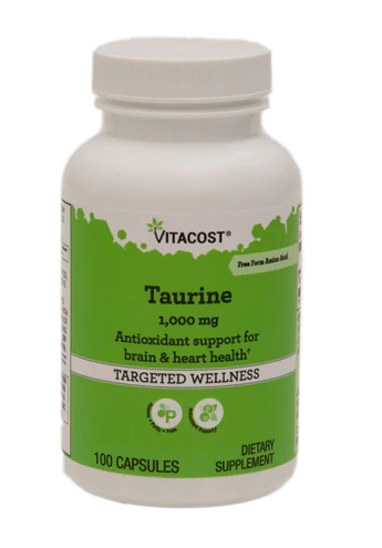 Taurina, 1000mg, 100 cápsulas Vitacost