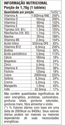 Multivitamínico e Multimineral Daily Formula, 100 tabletes, Universal Nutrition