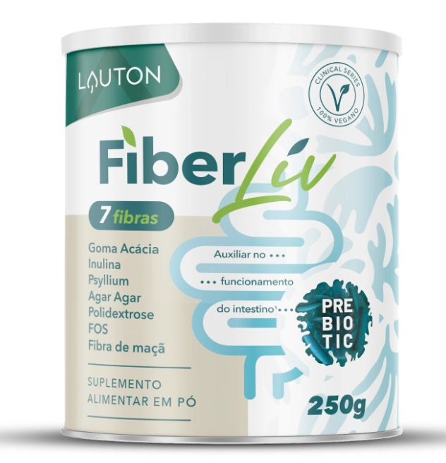 Fiber Liv, Fibra Alimentar em Pó, 250g, Lauton Nutrition