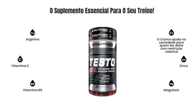 Testo XXL, 60 Cápsulas, Adaptogen