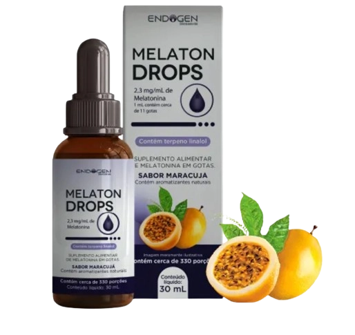 Melaton Drops, Melatonina 210mcg, 30ml Sabor Maracuja, Endogen