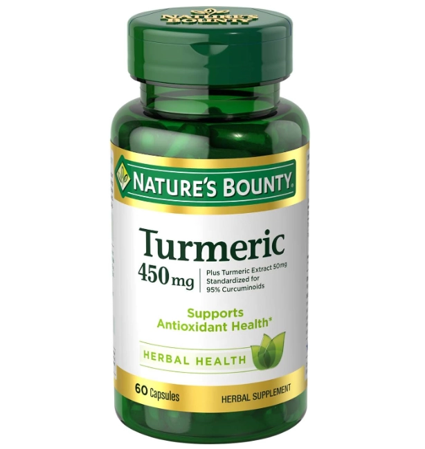 Turmeric 450mg (curcuma), 60 Cápsulas, Natures Bounty