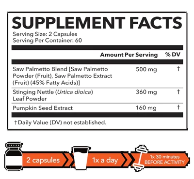 Saw Palmetto Fórmula 3X, Apoio à próstata, Havasu Nutrition