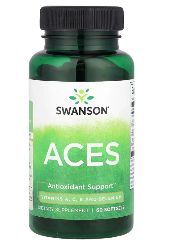 ACES, Vitaminas A, C, E e Selênio, 60 Cápsulas, Swanson