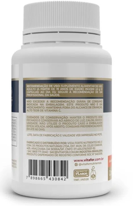 Vita C3, 1000mg, 60 Cápsulas, Vitafor