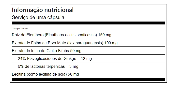 Ginkgo Biloba Herbal Plus, 50mg, 120 Cápsulas, GNC