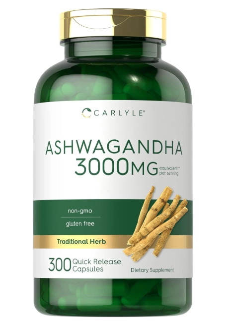 Ashwagandha 3000mg, 300 Cápsulas, Carlyle