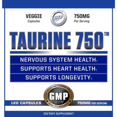 Taurina, 750mg, 120 Cápsulas, Hi-Tech Pharma