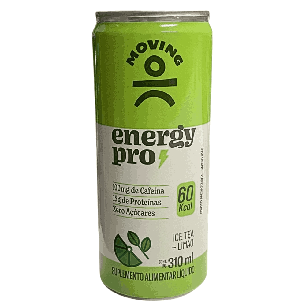Suplemento Energy Pro 310ml, Bebida Energética com Proteína e Aminoácidos Moving