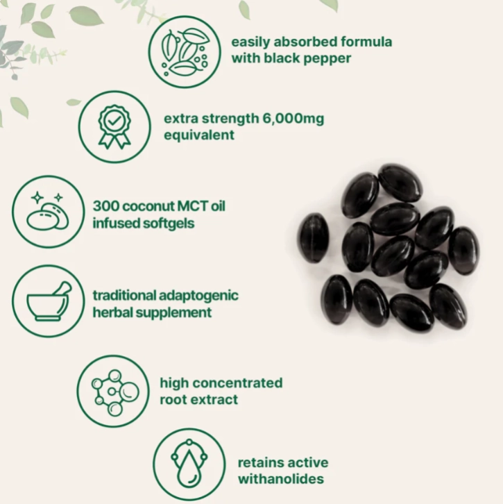 Ashwagandha 6000mg, 300 Cápsulas, Micro Ingredients