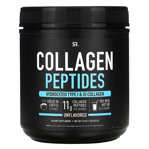 Peptídeos de Colágeno tipo I e III, sem sabor,  110g Sports Research